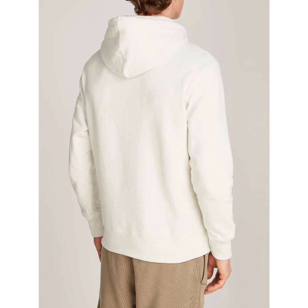 Calvin Klein Chenille Hoodie Sweater Ivoor Beige Heren