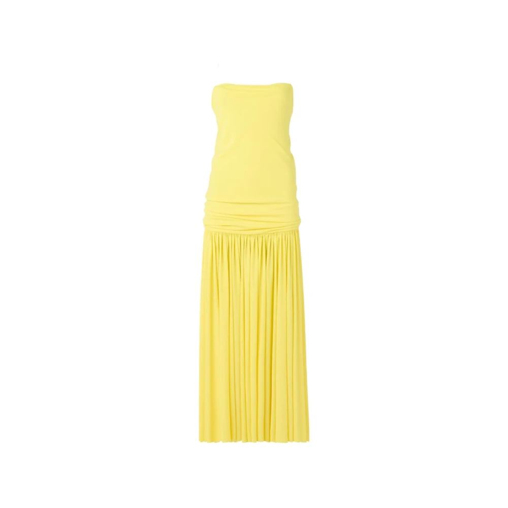 Jacquemus Yellow Maxi Dresses, Female, M, La Robe Abiha Long Dress