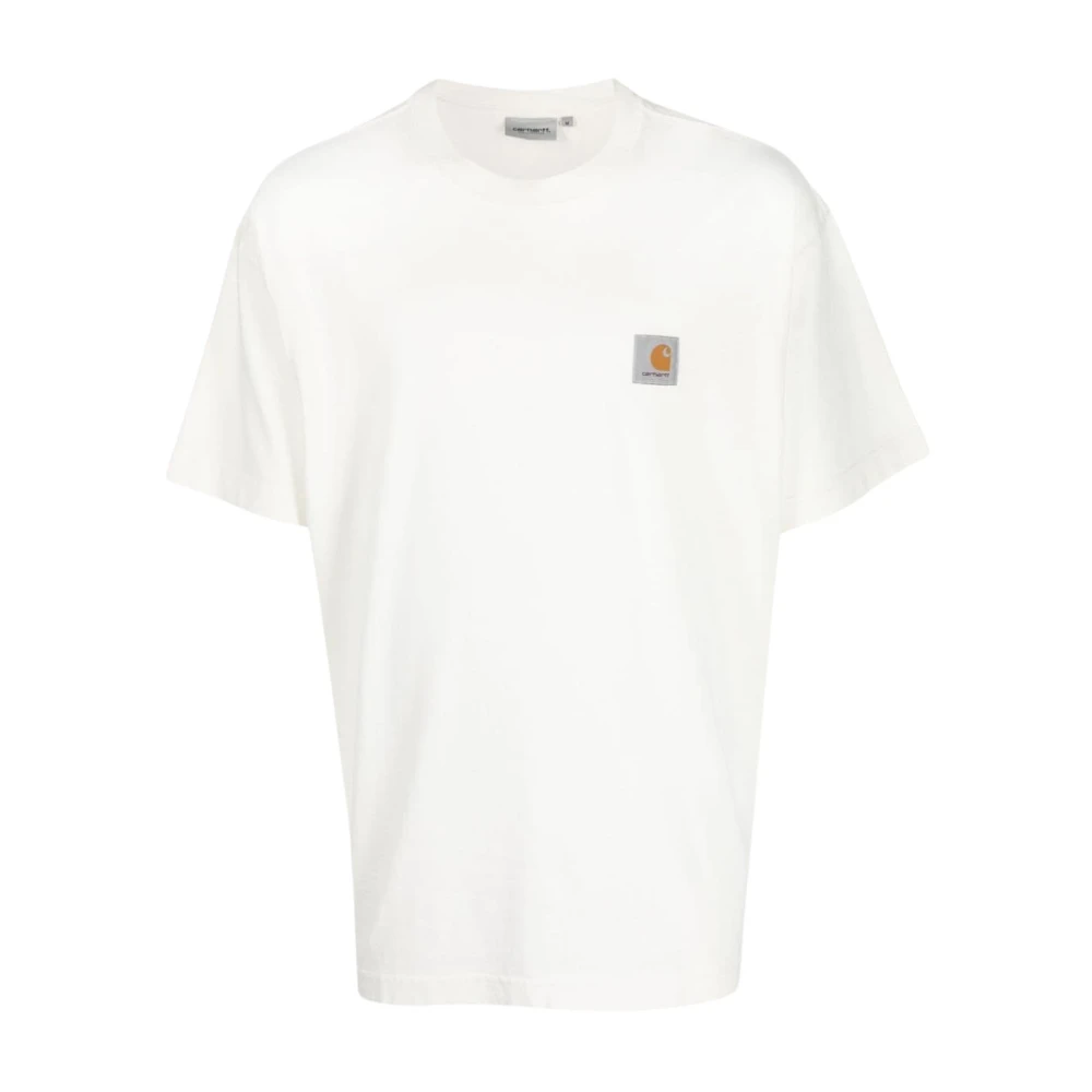 Carhartt WIP Nelson Gepigmenteerd T-Shirt White Heren