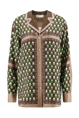Printed Silk Bowling Shirt