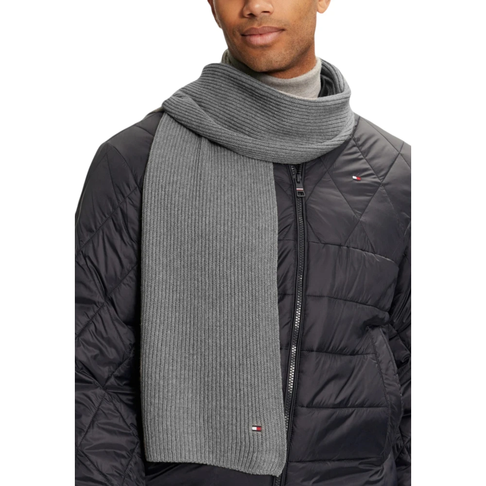 Tommy Hilfiger Mannen Sjaals en Handschoenen Collectie Gray Heren