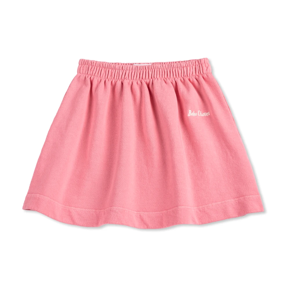 Bobo Choses Pink Cotton Skirt With Embroidered Logo - Unisex - Kids Skirts - 8 Y - Kids