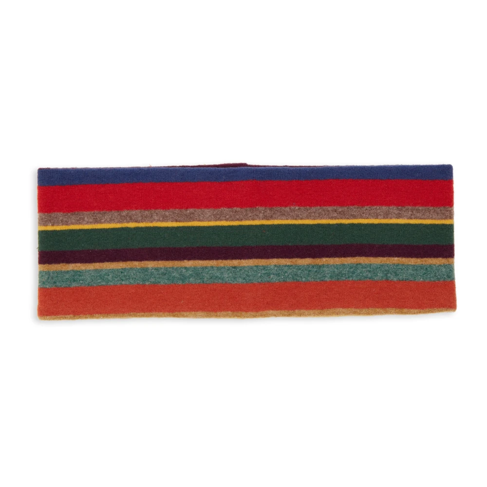 Gallo Rood fleece band voor vrouwen met veelkleurige strepen Multicolor Dames