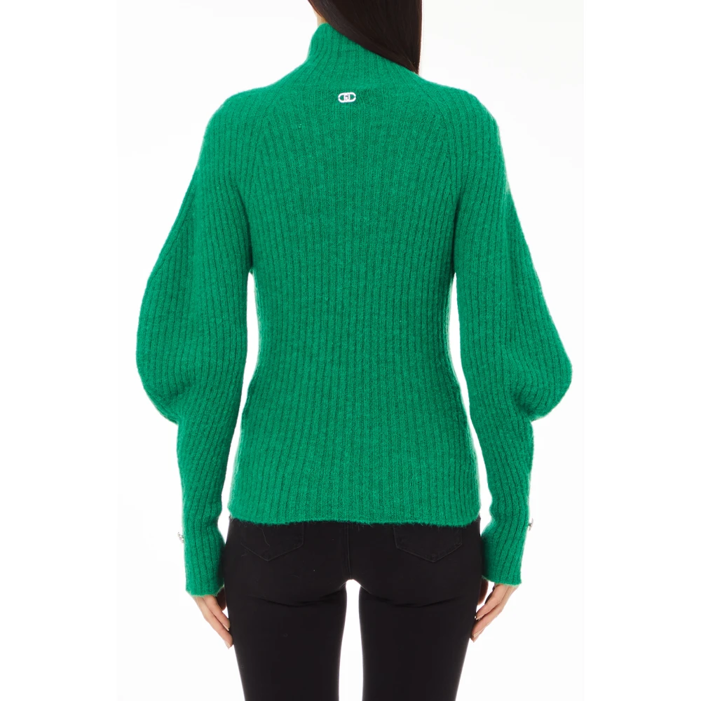 Liu Jo Gesloten Gebreide Trui Green Dames