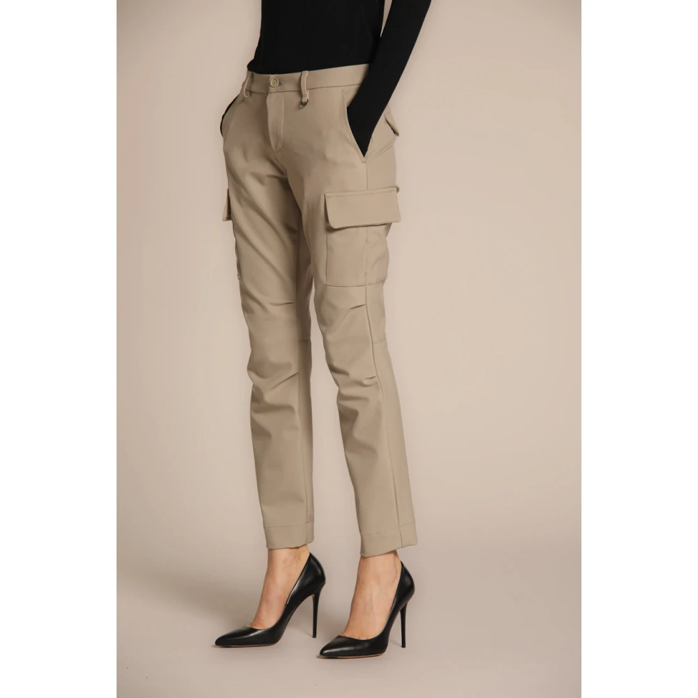 Mason's Curvy Fit Winter Cargo Broek Beige Dames