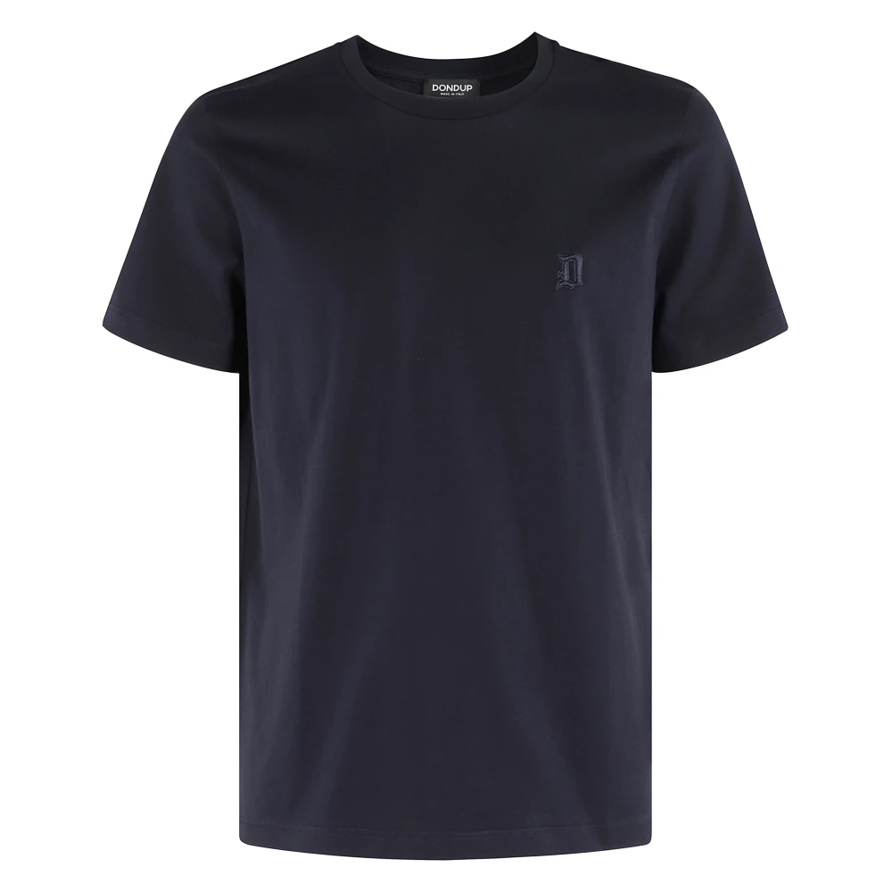Dondup Jersey Logo T-Shirt Blue Heren