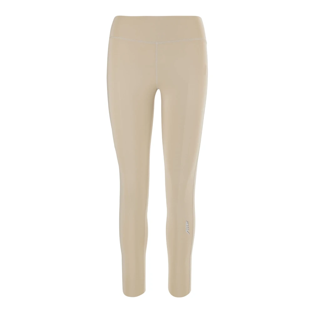 Autry Women's Beige Training Trousers & Tights, M, Nylon Blend Skinny Trousers