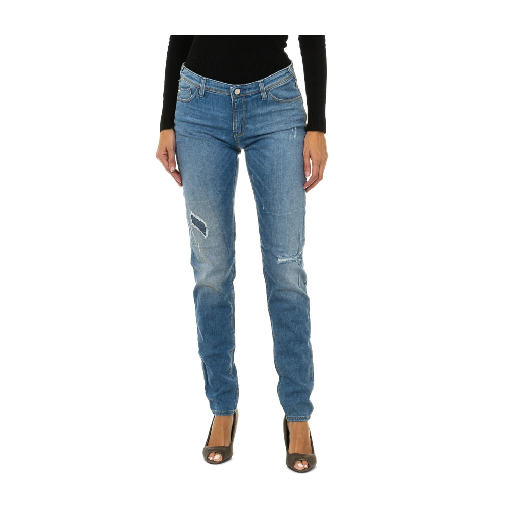 Armani Jeans Women's Blue Slim Fit Jeans, W25, Ripped Skinny Jeans