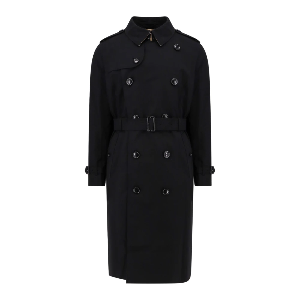 Burberry Klassieke Katoenen Trenchcoat Black Heren