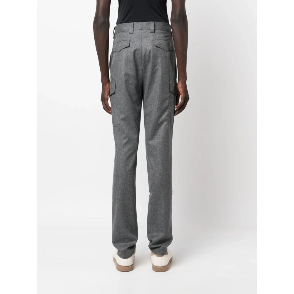 BRUNELLO CUCINELLI Rechte broek Gray Heren
