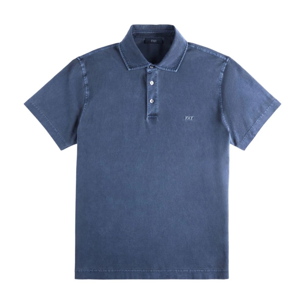 Fay - Tops > Polo Shirts - Blue - Fay - Modalova