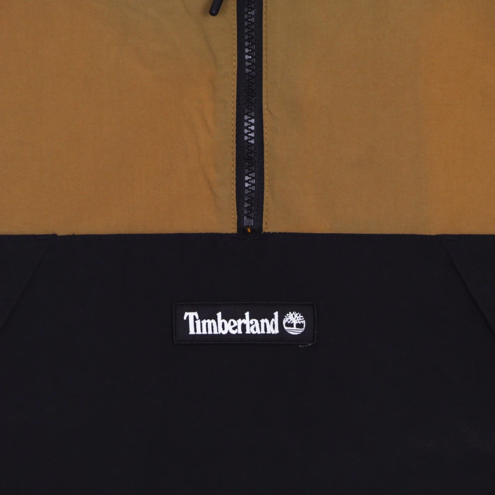 Timberland Windbreaker Pullover met Hoge Kraag Zwart Multicolor Heren