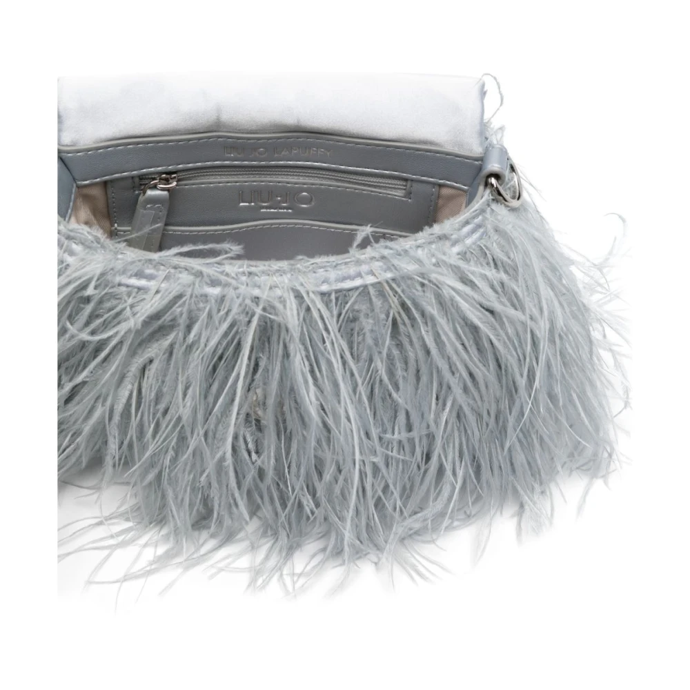 Liu Jo Blauwe Foldover Ketting-Schoudertas Blue Dames