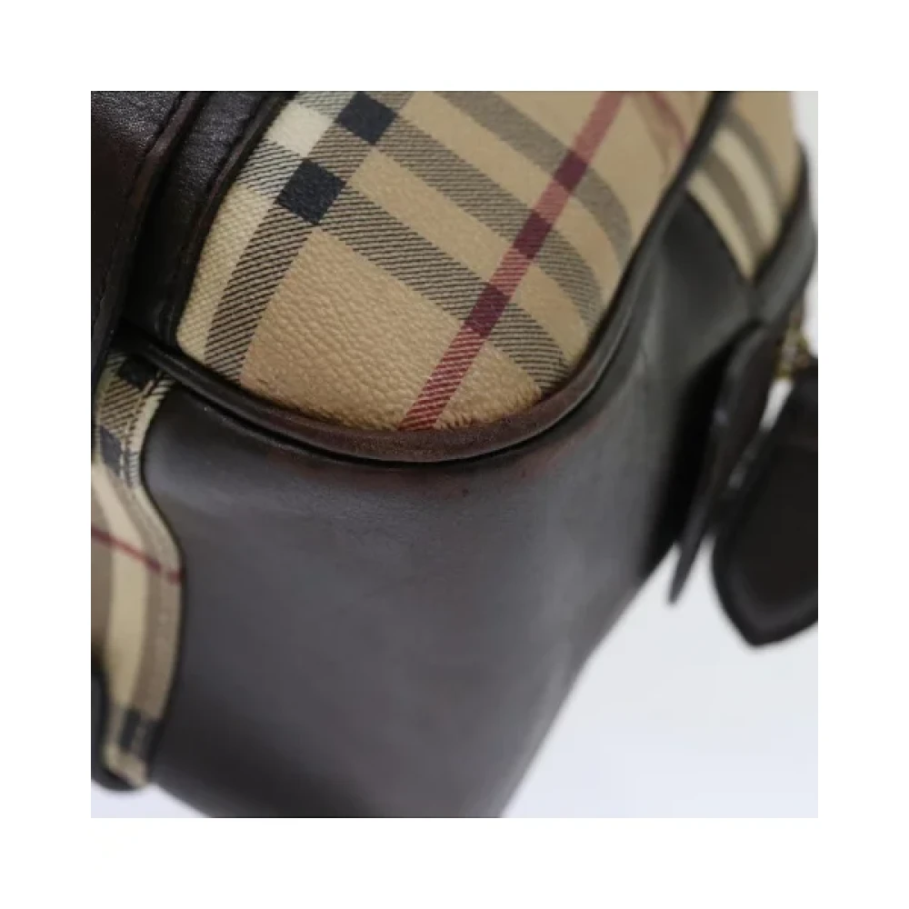Burberry Vintage Pre-owned Fabric handbags Beige Dames