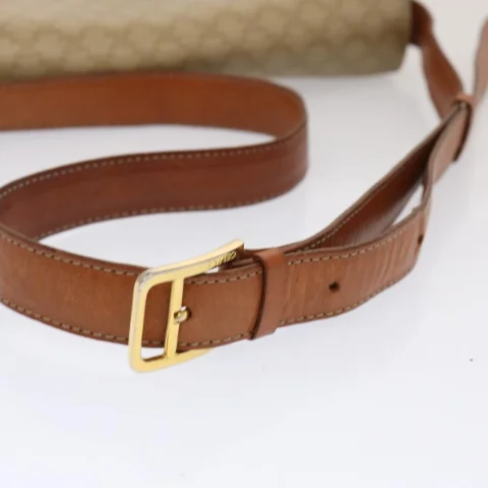 Celine Vintage Pre-owned Canvas shoulder-bags Beige Dames