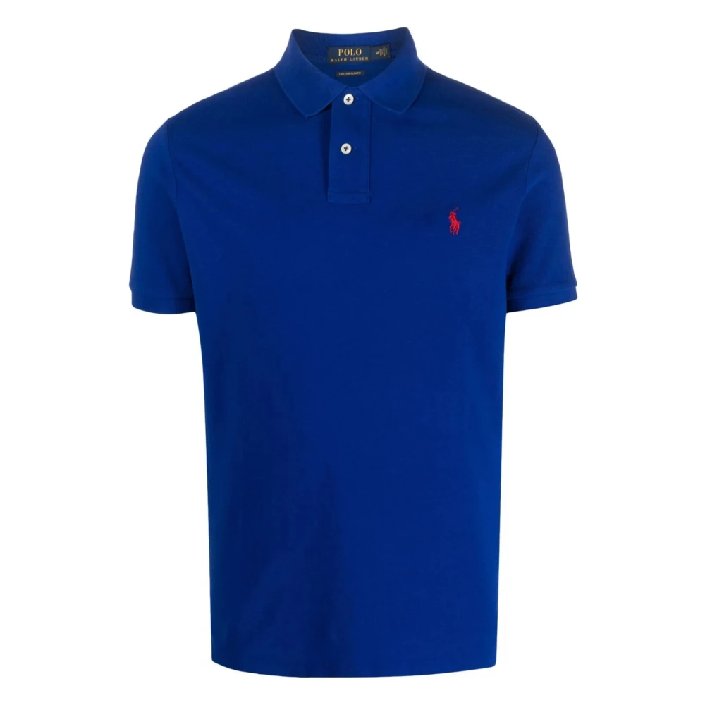 Polo Ralph Lauren Men's Blue Custom Slim Fit Polo