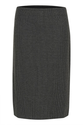 jupe-midi-gris-fonce-a-rayures-fines