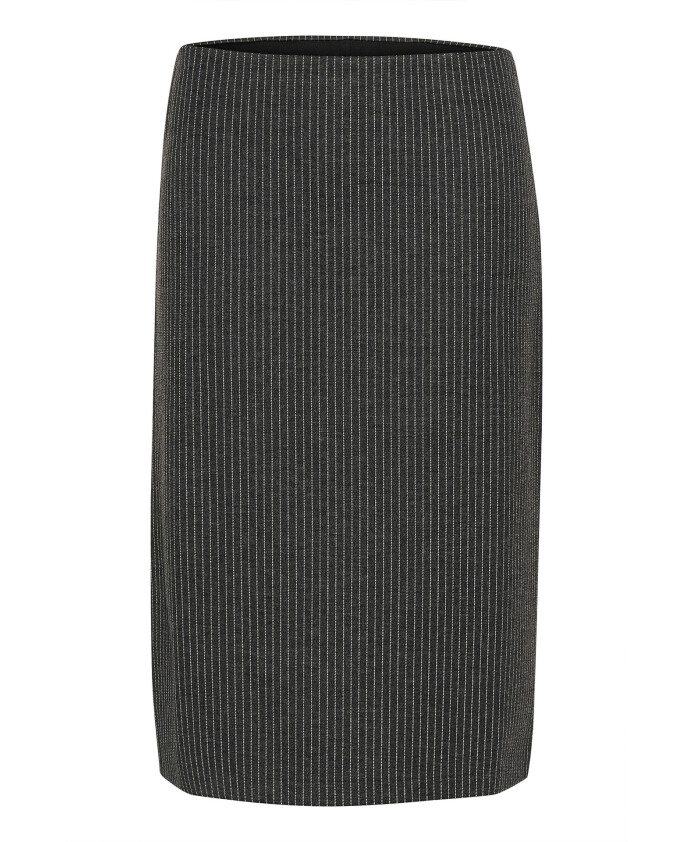 jupe-midi-gris-fonce-a-rayures-fines