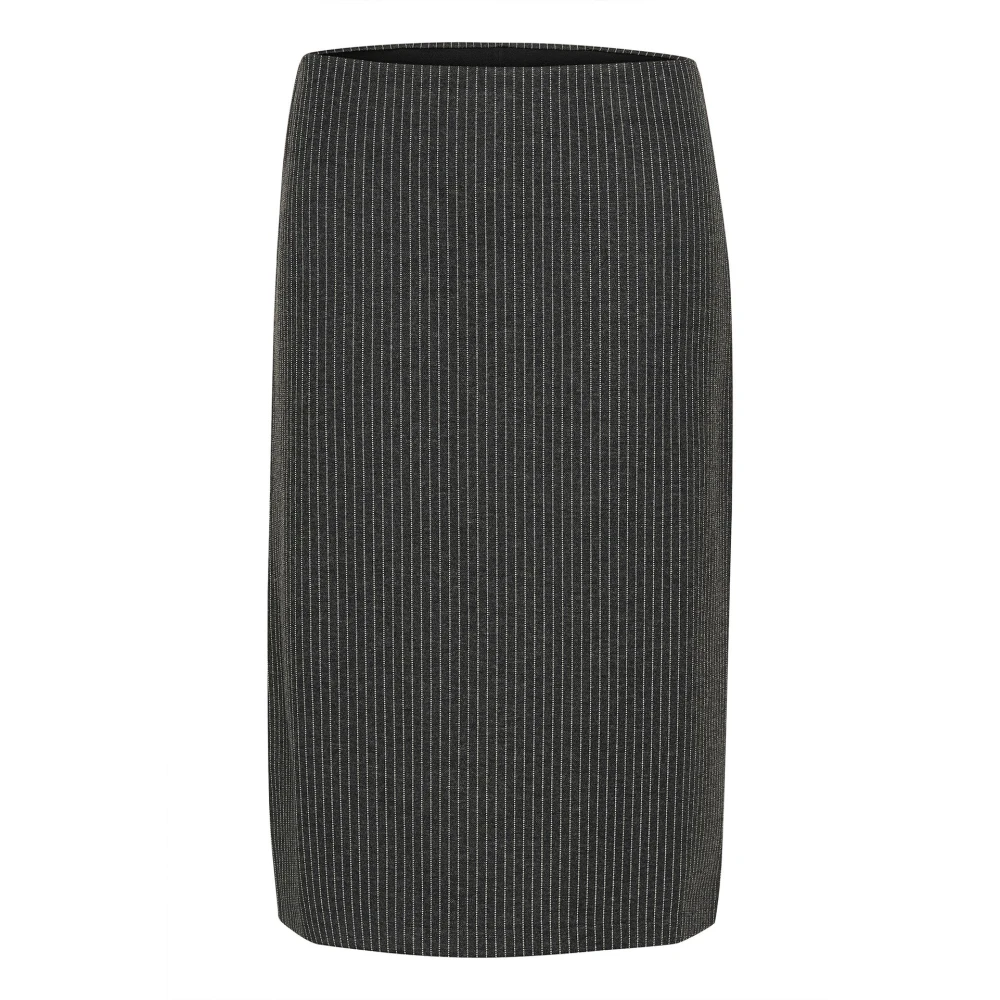 Part Two Donkergrijze Pinstripe Rok Gray Dames