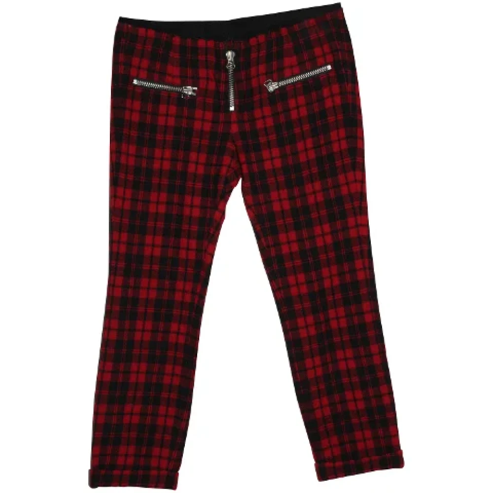 Isabel Marant Pre-owned Wool bottoms Red Dames