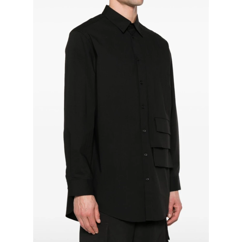 Y-3 Zwart Shirt Klassieke Stijl Black Heren