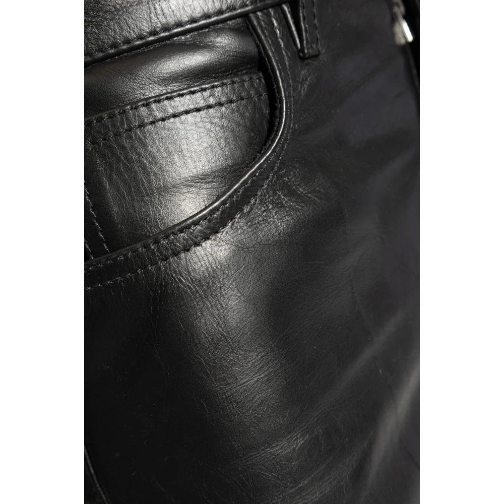 Victoria Beckham Leren shorts Black Dames