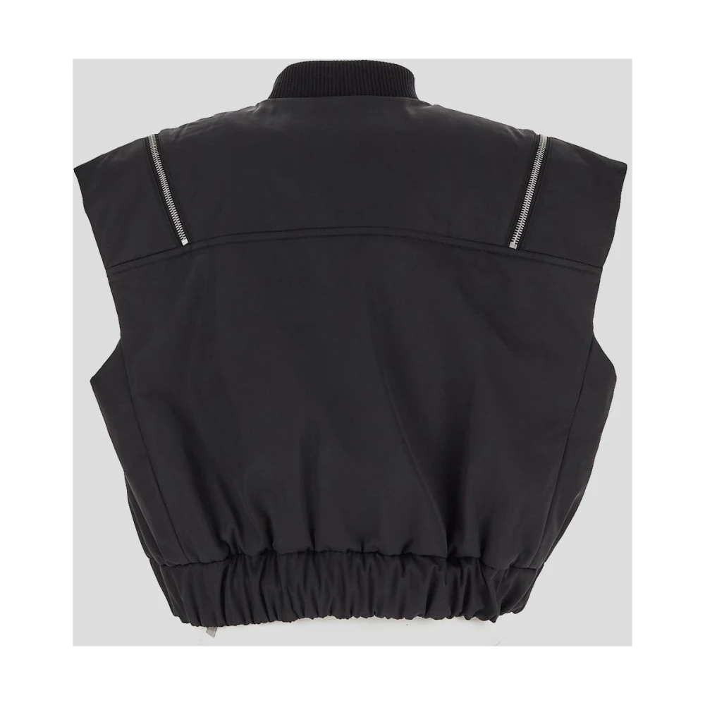 Del Core Stijlvolle Mouwloze Jas Black Dames