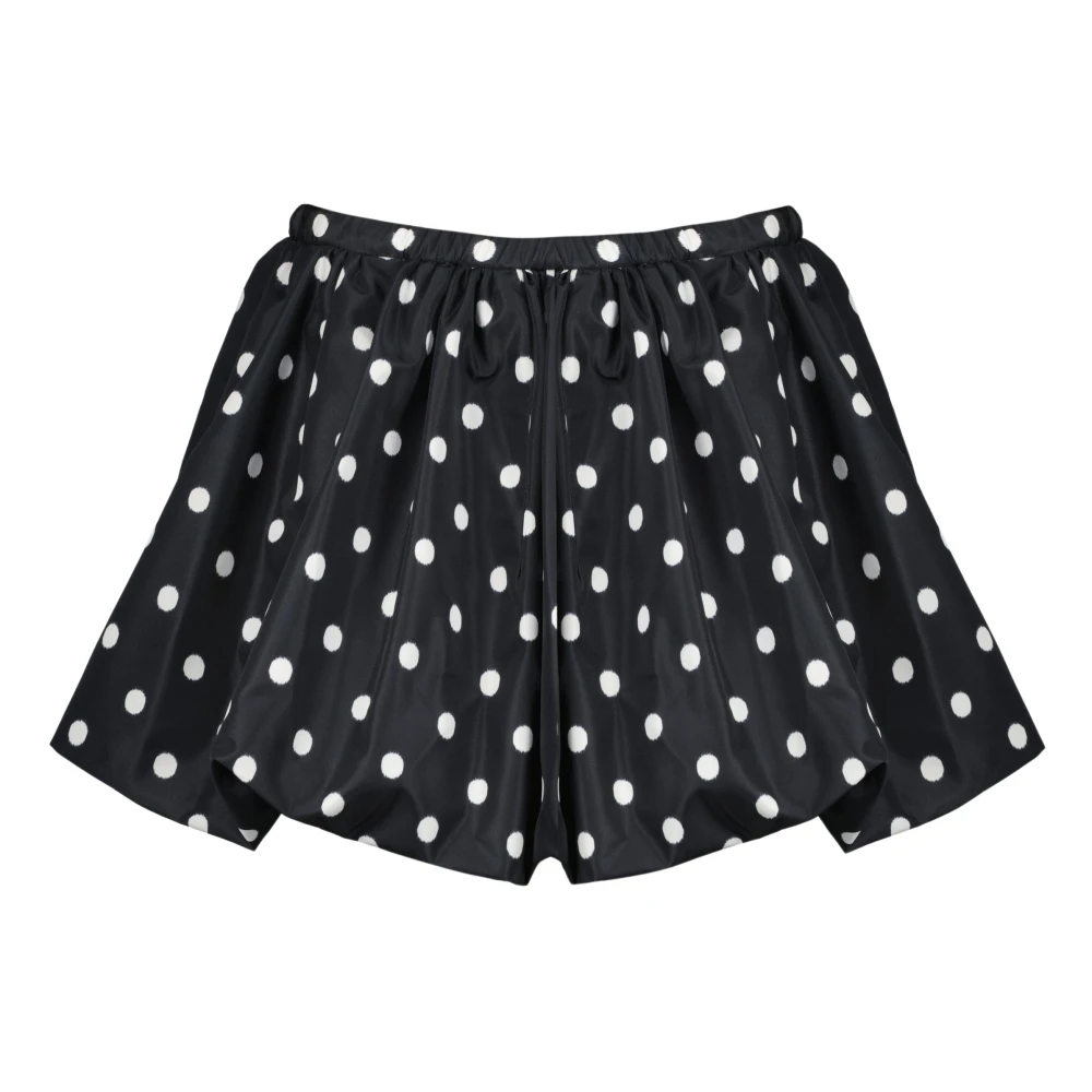 Patou Women's Black Short Skirts, Xs, Polka Dot Mini Skirt