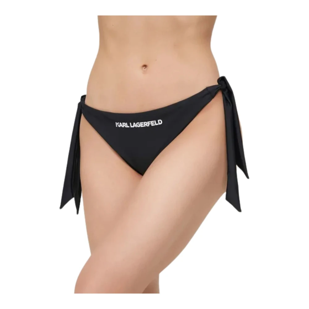 Karl Lagerfeld Dameszwemkleding BOW Bikini Bottoms W Logo Black Dames