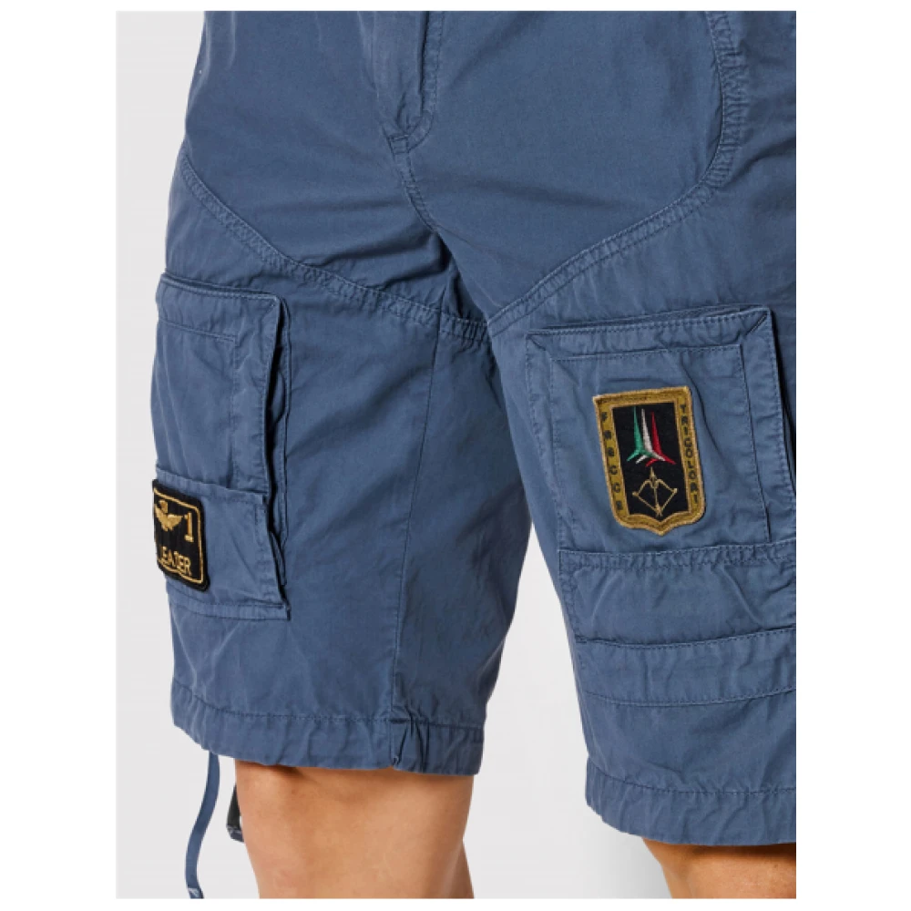 aeronautica militare Anti-G Bermuda Shorts Blue Heren