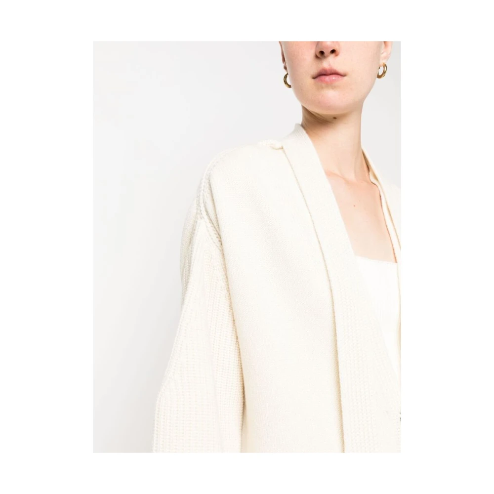 Sa Su Phi Kasjmier Sjaal-Detail Vest White Dames