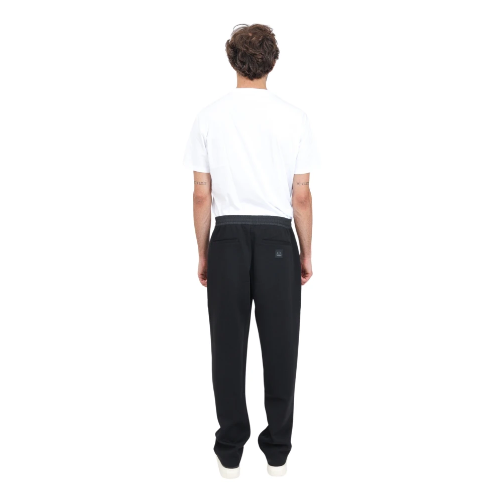 Armani Exchange Casual Zwarte Broek Regular Fit Black Heren