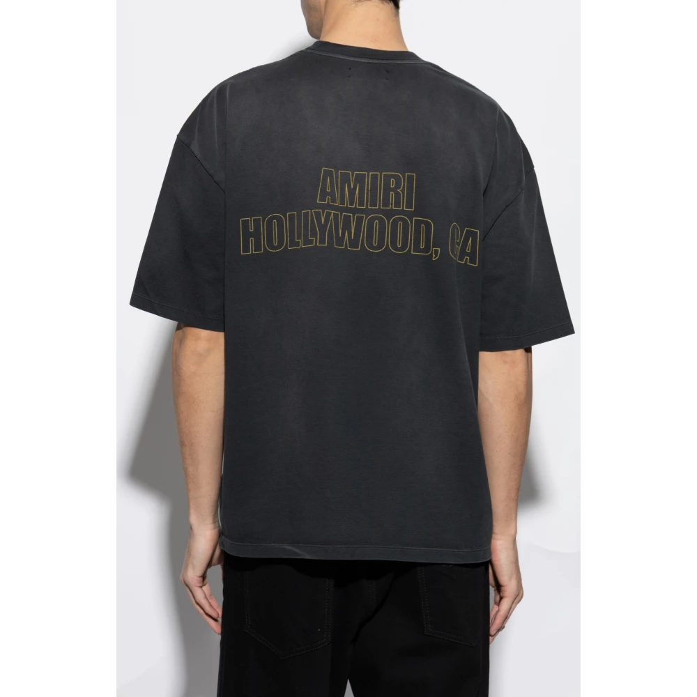 Amiri Bedrukt T-shirt Gray Heren