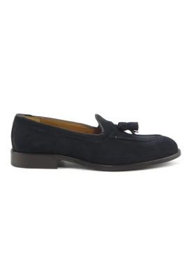 Blå Nappine Loafers