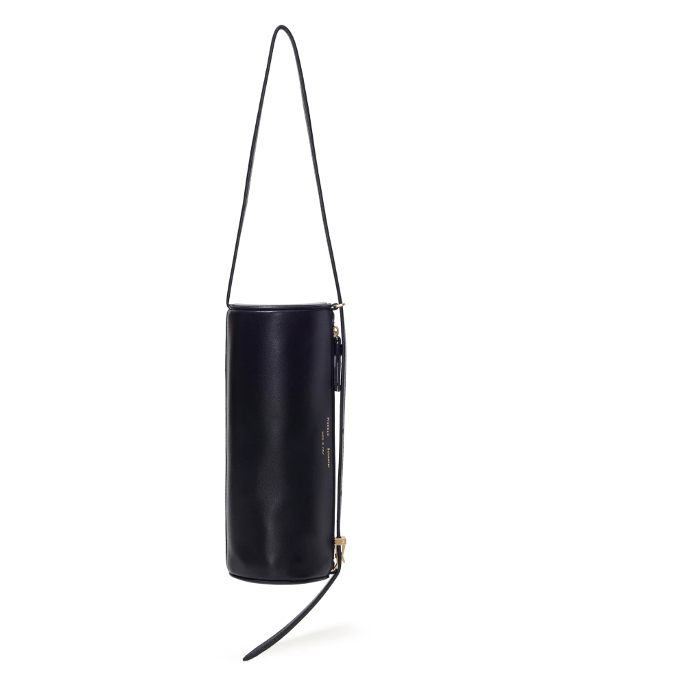 Proenza Schouler Zwarte schoudertas met gladde korrel Black Dames