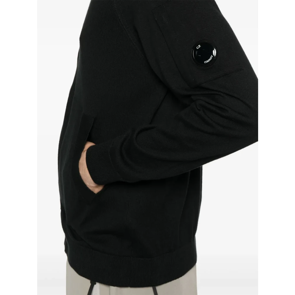 C.P. Company Zwarte Vest met Ritszak Black Heren