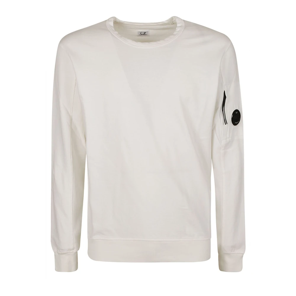 C.P. Company Comfortabele Fleece Sweater White Heren