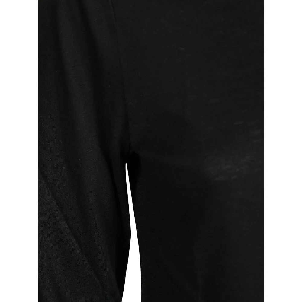 majestic filatures Lange mouw katoen kasjmier T-shirt Black Dames