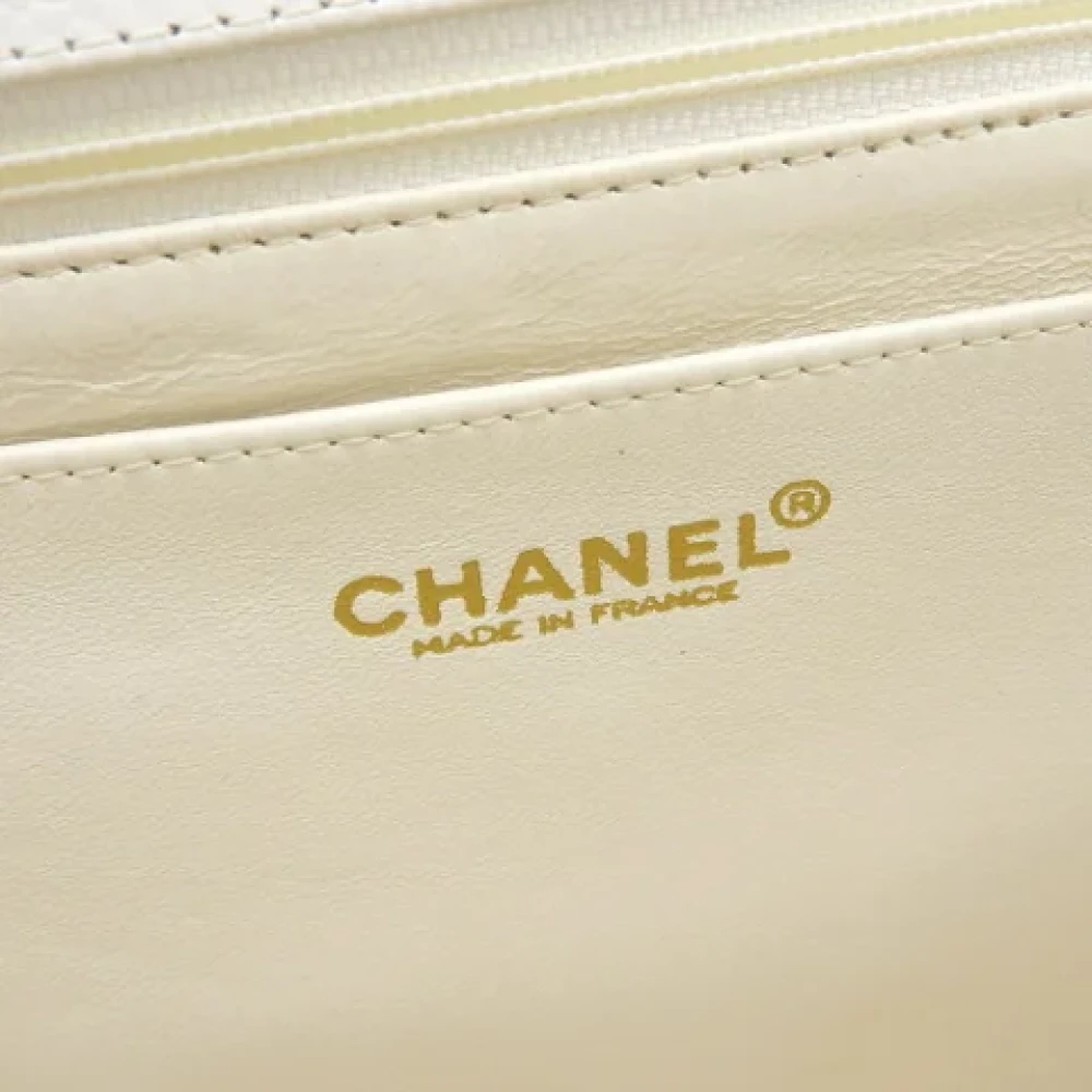 Chanel Vintage Pre-owned Fabric shoulder-bags White Dames