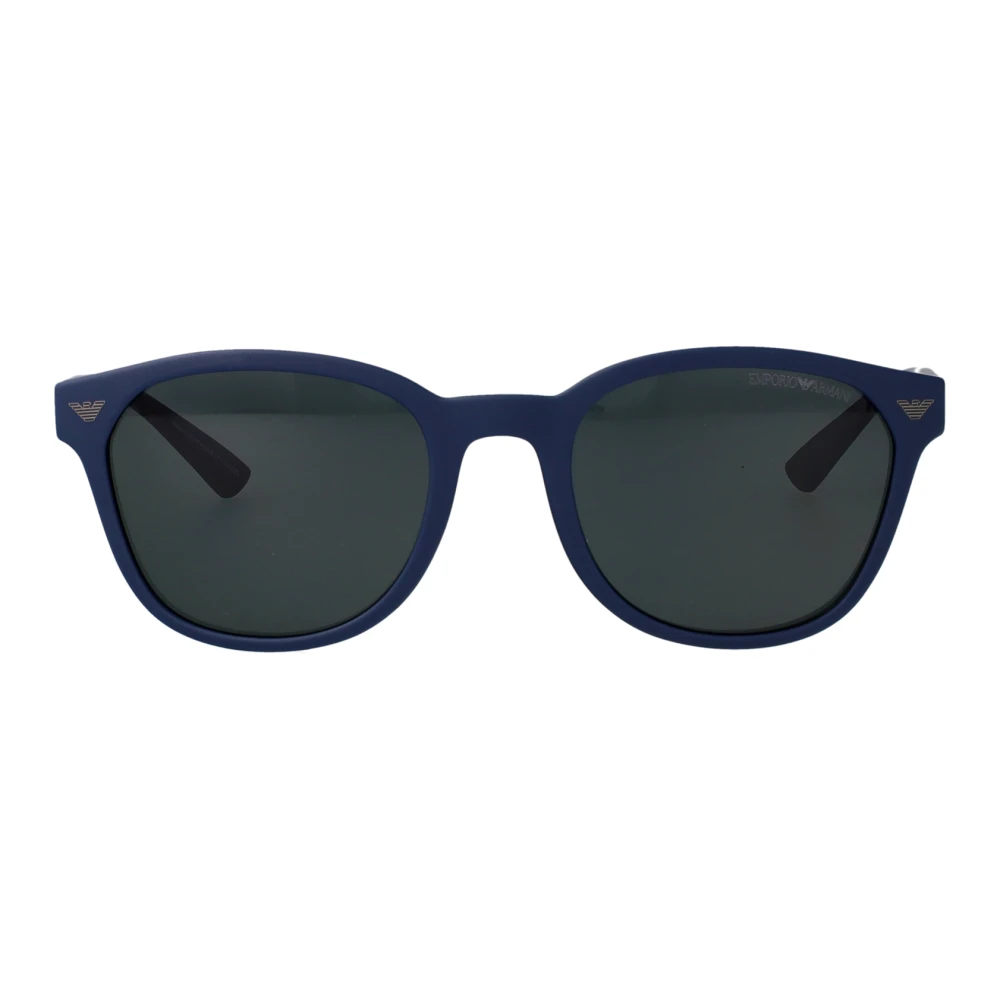 Emporio Armani Grey Man Ea4225u 618587 Sunglasses Injected Blue Pantos Normal - Image 3