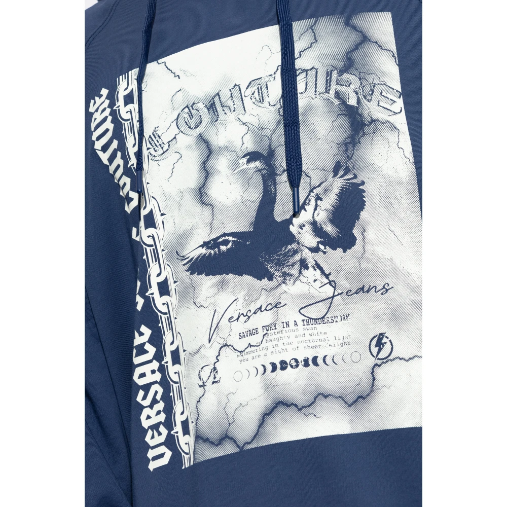 Versace Jeans Couture Gedrukte sweatshirt Blue Heren