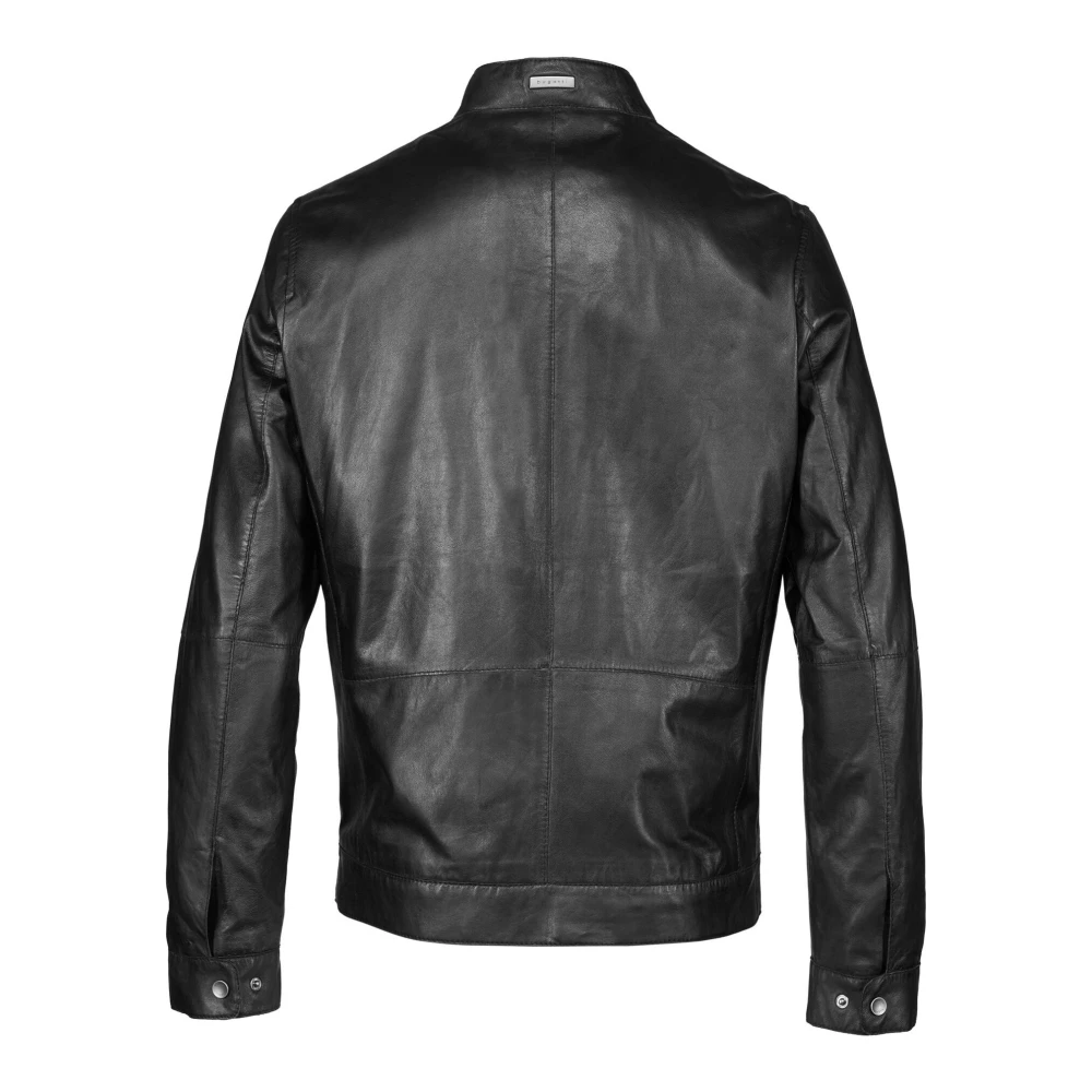 Bugatti Stijlvolle Leren Jas BUBormio Black Heren