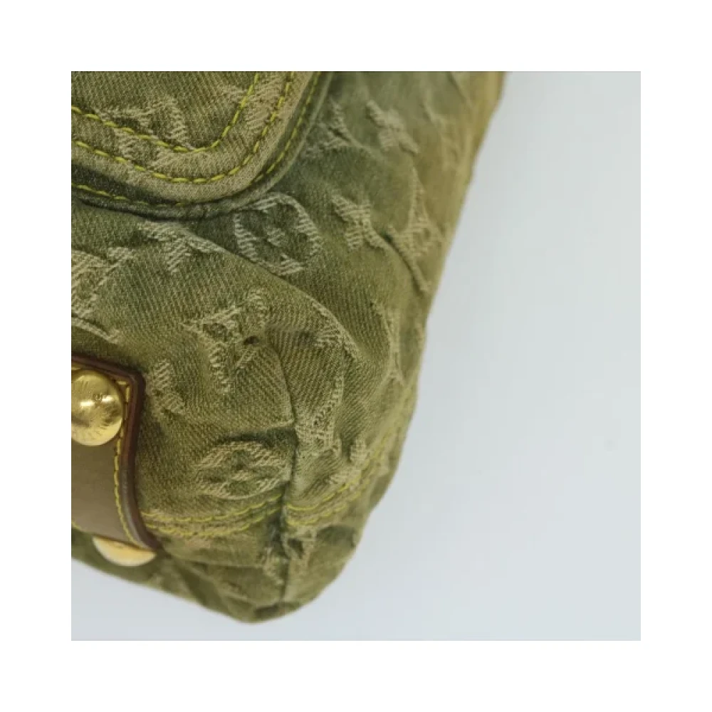 Louis Vuitton Vintage Pre-owned Denim louis-vuitton-bags Green Dames