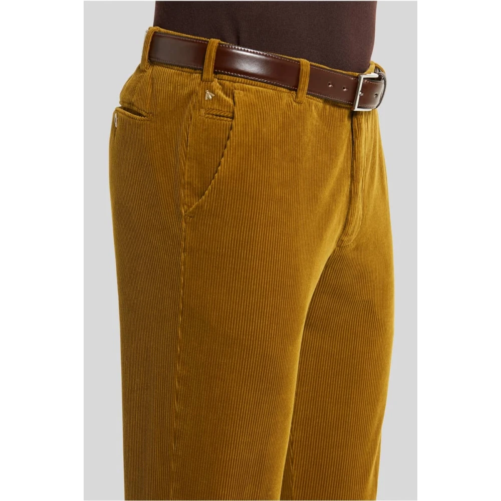 Meyer Zachte en Comfortabele Cord Broek in Camel Brown Heren