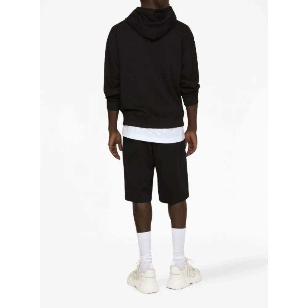 Dolce & Gabbana Logo Patch Trekkoord Track Shorts Blue Heren