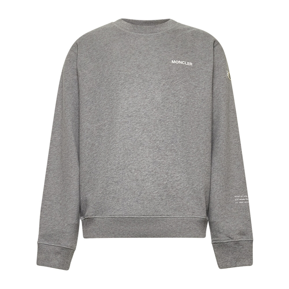 【23AW NEW】MONCLER_men / ロゴ入り スウェットシャツ / Grey 23AW NEW】MONCLER_men / ロゴ入り スウェットシャツ / Grey