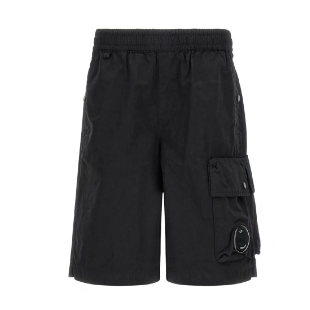 C.p. Company Men's Black Stylish Shorts