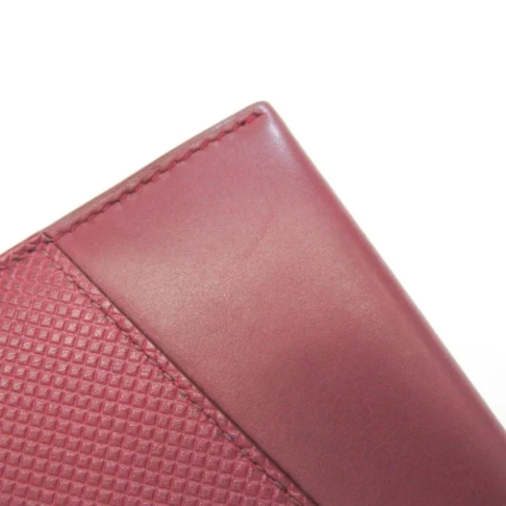 Bottega Veneta Vintage Pre-owned Leather wallets Red Dames