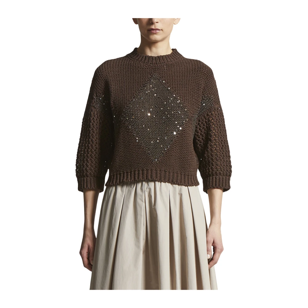 Knitwear > Round-neck Knitwear - - Peserico - Modalova