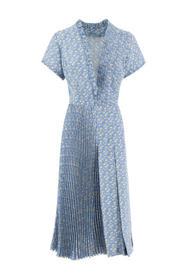 robe-midi-florale-beige-celeste